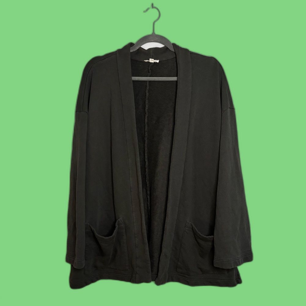 Eileen Fisher  Dark Grey Open-Front Cardigan  Jacket | Eileen Fisher | Medium